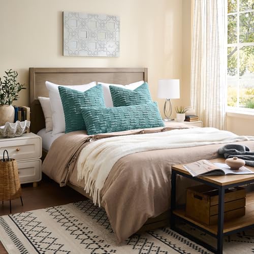 Kevin Textile 12x24 Inch Lumbar Pillow Cover 1 Pack Soft Plush Stripe - Image 7