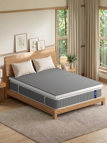 BedStory 2 Inch Queen Size Firm Mattress Topper, Bamboo Charcoal Infused - Image 7