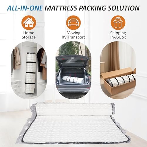 Foam Mattress Vacuum Bag with 4 Adjustable Straps, King/California-King - Image 6
