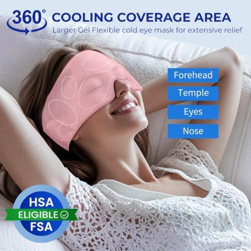 Cooling Gel Eye Mask for Puffy Eyes, Self Care Gift for Women - Image 6