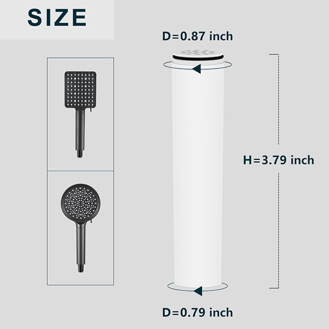 AWO 3 PACK Replacement Shower Head Filter Cartridge Compatible - Image 6
