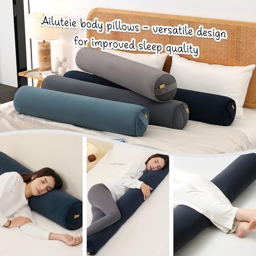 Body Pillow for Adults, Long Round Pillow, Big Cylindrical Pillow, Large Full - Image 6