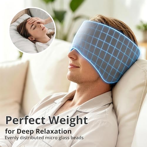 Weighted Sleep Mask for Women Men, Eye Mask for Sleeping - Image 2