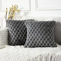 Yaertun Pack of 2 Super Soft Cozy Decorative Throw Pillow Covers Fuzzy Plush by YAERTUN