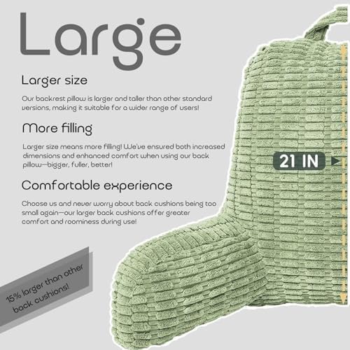Reading Pillows for Sitting in Bed Adult, Back Rest Pillow for Sitting in Bed - Image 3