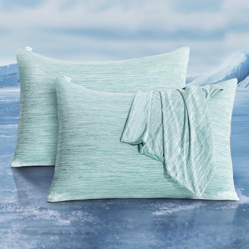 LUXEAR Cooling Pillow Cases for Hot Sleepers, Queen Size by Luxear