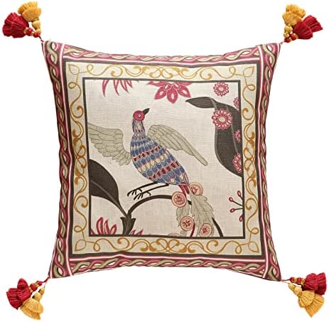 patdrea Designer Vintage Linen Throw Pillow Cover by patdrea