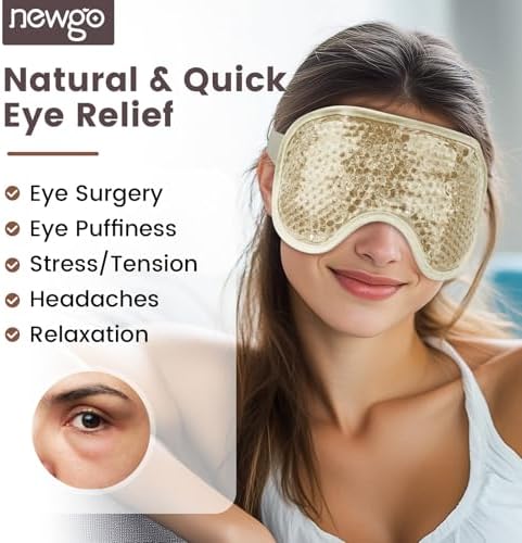 NEWGO Cooling Eye Mask for After Surgery, Reusable Face Ice Pack - Image 2