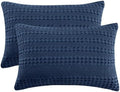 PHF Cotton Waffle Pillow Shams King Size 20"x36", No Insert by PHF