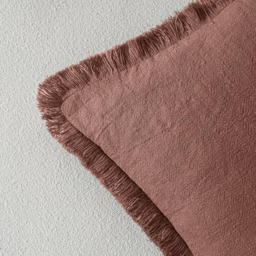 MIULEE Linen Decorative Fall Lumbar Throw Pillow Covers Autumn Glaze 12x20 - Image 3