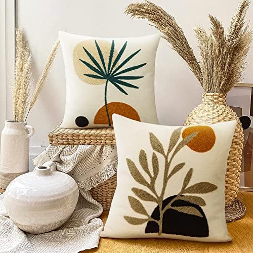 Merrycolor Boho Decorative Throw Pillow Covers 16x16 Boho Pillow Covers Tufted - Image 7