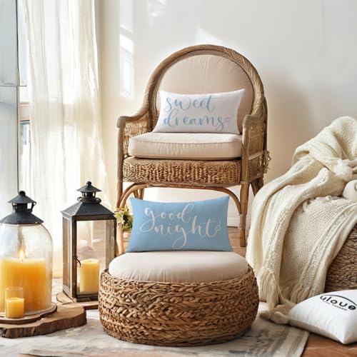 Bedding Decorative Lumbar Pillowcases Sweet Dreams Good Night Cushion Covers - Image 7