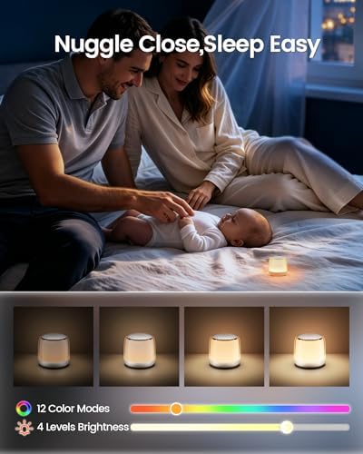 Glocusent Nano-Glow White Noise Machine, 35 Sounds&12 Light Modes - Image 3