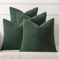 MIULEE Decorative Pillow Covers 18x18 Inch Set of 4 Christmas Dark Green by MIULEE