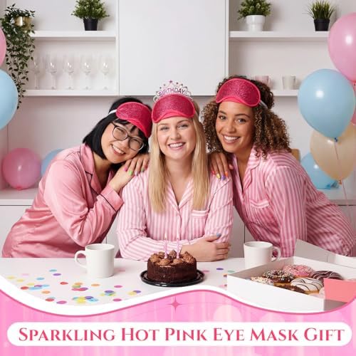 Chicingyou 12 Pcs Glitter Eye Mask Bulk Sleep Masks Eye Cover - Image 3