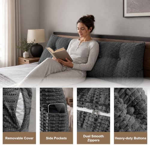 Headboard Pillow King, Triangle Pillows - Image 6