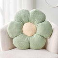 Kcvvcr Flower Throw Pillow, Soft Sage Green 19.6" Shaped Floor Pillow by Kcvvcr