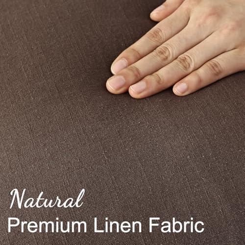 decorUhome Linen Fringe Chocolate Throw Pillow Covers 12x20 Set of 2 - Image 3