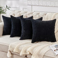 GAWAMAY Decorative Square Throw Pillow Covers 18"x18" Inch Set of 4, Super Soft by GAWAMAY