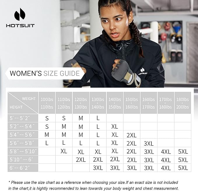 HOTSUIT Sauna Suit Women Machine Washable Sweat Sauna Jacket Pants Anti Rip - Image 3