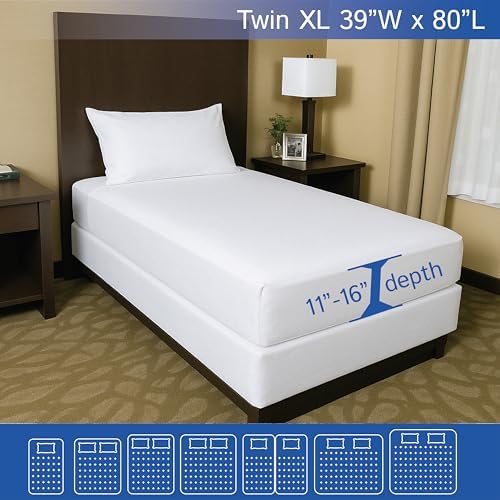 Twin Extra Long Mattress Protector Zippered Bed Bug Waterproof Encasement - Image 2