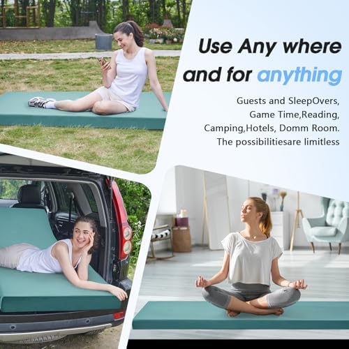 CYMULA Memory Foam Camping Mattress Pad, Sleeping Pad - Image 5