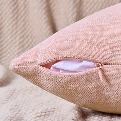 Set of 4 Soft Textured Decorative Throw Pillow Covers 16x16 Inch Cozy Farmhouse - Image 4