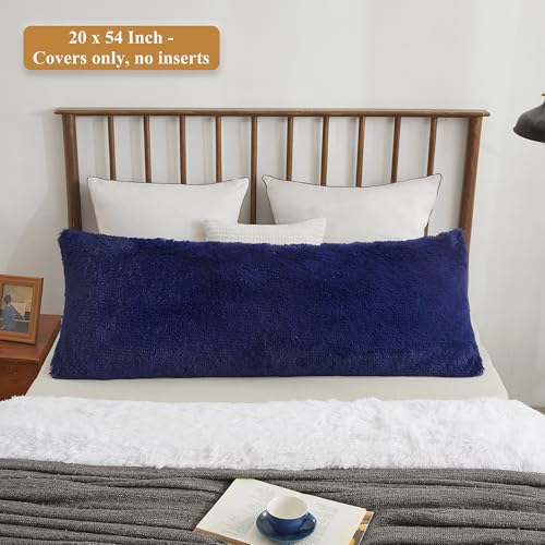 XeGe Luxury Fluffy Shaggy Faux Fur Body Pillow Cover - Image 2
