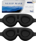 Sleep Mask - Eye Mask for Sleeping - Patented, 100% Blackout, Zero Pressure by SmartRest