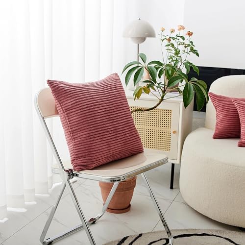 Home Brilliant Lumbar Pillow Covers Rectangle Set of 2 Throw Pillows Striped - Image 2