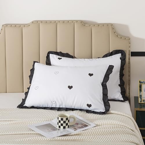 H HOUSEHOLD Brushed Microfiber Ruffled Envelope Pillowcase - Image 2