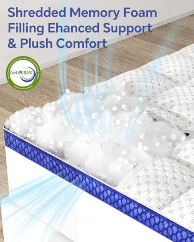 BEDELITE King Mattress Topper, Pillow Top Mattress Pad Bed Cover 2 Inch - Image 3
