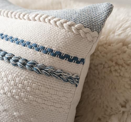 Cethom Boho Throw Pillow Covers 18x18 Inch Set of 2, Accent Cushion Cover - Image 3