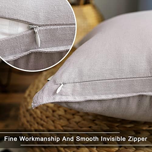 Jeanerlor SureGuard Pillowcase Cousion Cover Decor Cotton Linen - Image 2