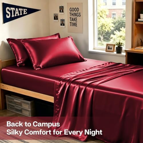MR&HM Satin Pillowcase 2 Pack, King Size 20"x40" - Image 5