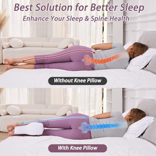 Knee Leg Pillow for Side Sleepers Sleeping, Long 13.8" - Image 3
