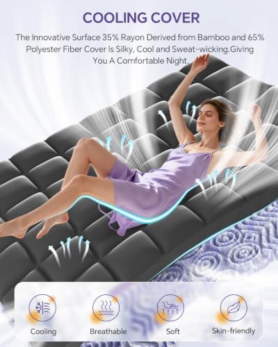 ChiXpace Dual Layer 5 Inch Memory Foam Mattress Topper Queen - Image 5