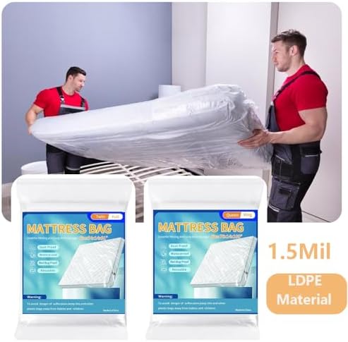 Mattress Bags for Moving Storage, Mattress Protector Cover, Waterproof Mattress - Image 5