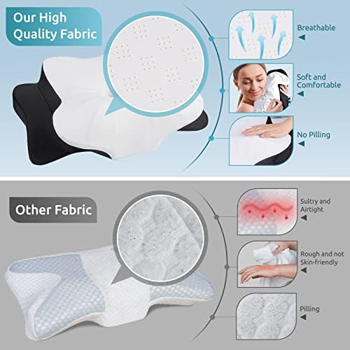 DONAMA Cervical Pillow for Neck Pain, Ergonomic Memory Foam Contour Pillow - Image 7