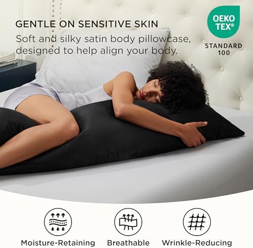 Bedsure Body Pillow Pillowcase, Similar to Silk Pillow Case - Image 2