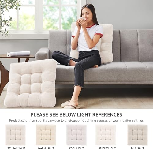 Floor Pillows Set of 2, Large Meditation Cushion - Image 3
