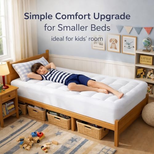 ELEMUSE 3 Inch Twin Dual Layer Memory Foam Mattress Topper - Image 3