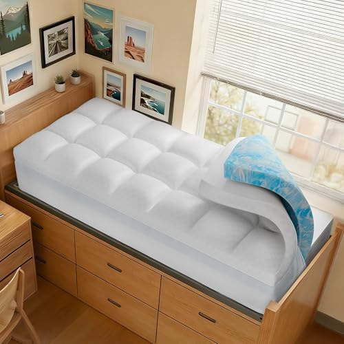 4 Inch Memory Foam Mattress Topper Twin XL by VINEVOICE