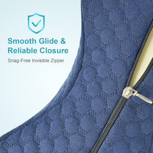 Knee Pillow Cover 10" x 8" x 6", Replacement Leg Pillow Case, Knee Pillow Covers - Image 3