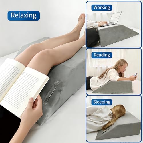 Leg Elevation Pillows for After Surgery, Memory Foam Leg Pillow for Sleeping - Image 5