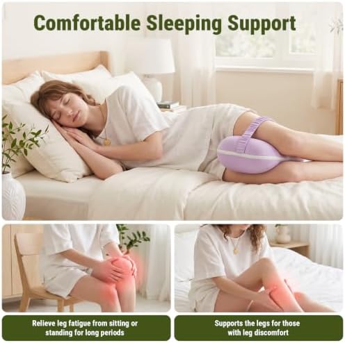 Knee Pillow for Side Sleepers, Between Leg Pillow for Side Sleeping, Cooling - Image 3