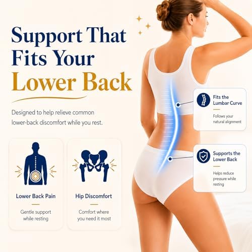 Lumbar Support Pillow for Bed Relief Back Pain: Lower Back Pillow for Sleeping - Image 4