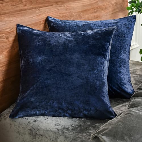 PHF Truly Velvet Euro Shams 26" x 26", No Insert, 2 Pack - Image 2