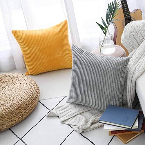 Home Brilliant Pillow Covers 16x16 Sofa Couch Pillow Covers Decorative Accent - Image 3