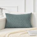 Kevin Textile Soft Corduroy 14"x22" Lumbar Pillow Cover 1 Pack, Teal Green by KevinTextile